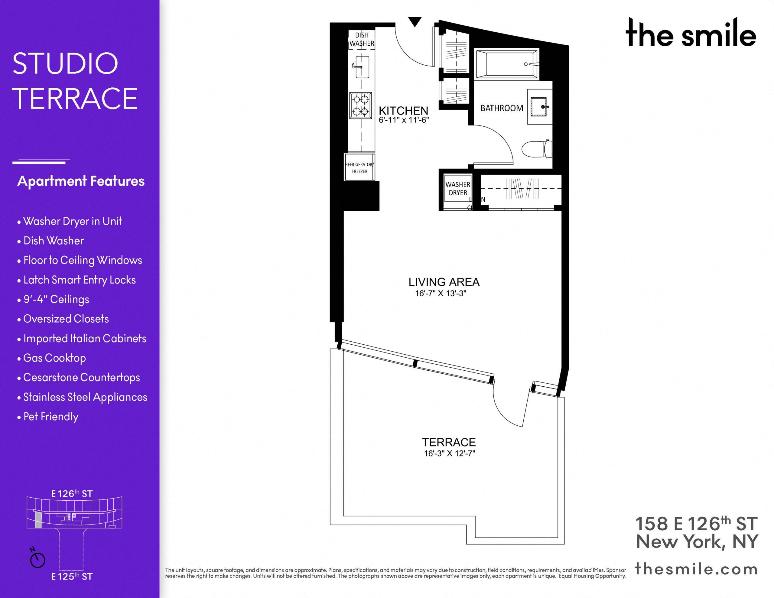 a floor plan of studio terrace house